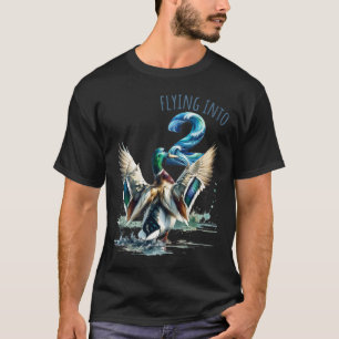 Flying Into 2 Duck Hunting 2nd Birthday Party 2 Ye T-Shirt