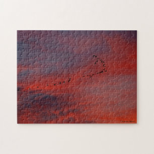 Flying into the Sunset Jigsaw Puzzle