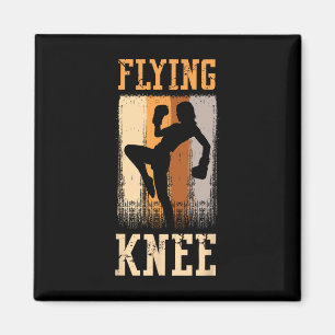 Flying Knee Defense Kick Punch Karate Professional Magnet