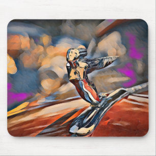 Flying Lady Hood Ornament Mouse Pad