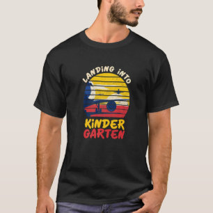 Flying Landing Into Kindergarten Jet Back To Schoo T-Shirt