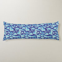 Flying Leaves | Blue Leaf Pattern