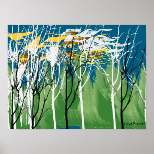 Flying Leaves Poster