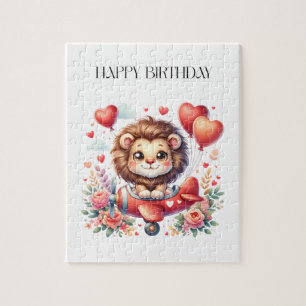 Flying Lion Birthday Jigsaw Puzzle
