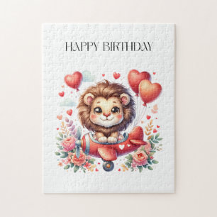 Flying Lion Birthday Jigsaw Puzzle
