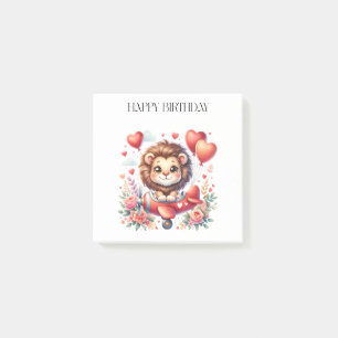 Flying Lion Birthday Post-it Notes