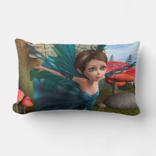 Flying Little Fairy Butterfly Lumbar Cushion