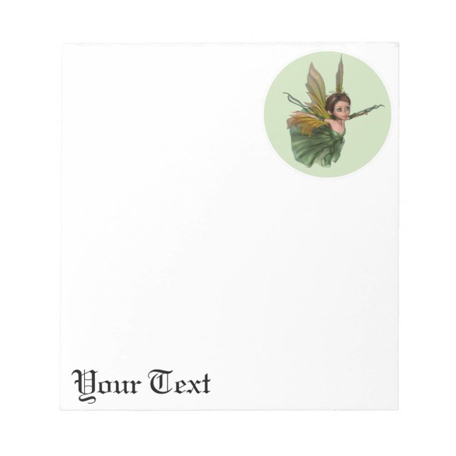 Flying Little Fairy Butterfly Notepad (Front)