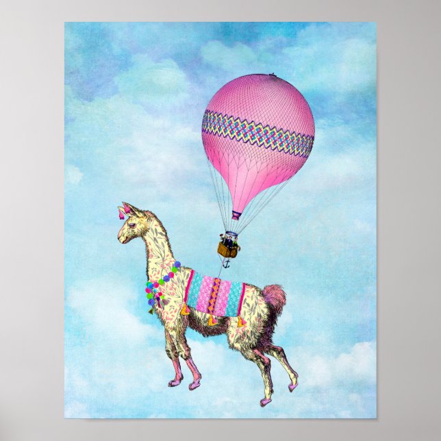 Flying Llama Poster (Front)