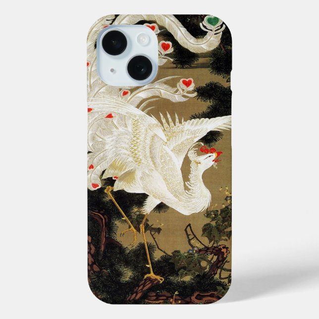FLYING LOVE PHOENIX,Feathers,Hearts Valentine Day Case-Mate iPhone Case (Back)