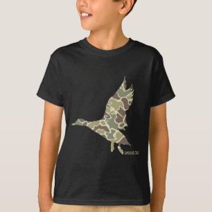 Flying Mallard Duck Camouflage Camo Duck Hunting C T-Shirt