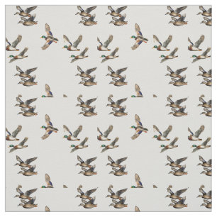 Flying Mallard Ducks Fabric