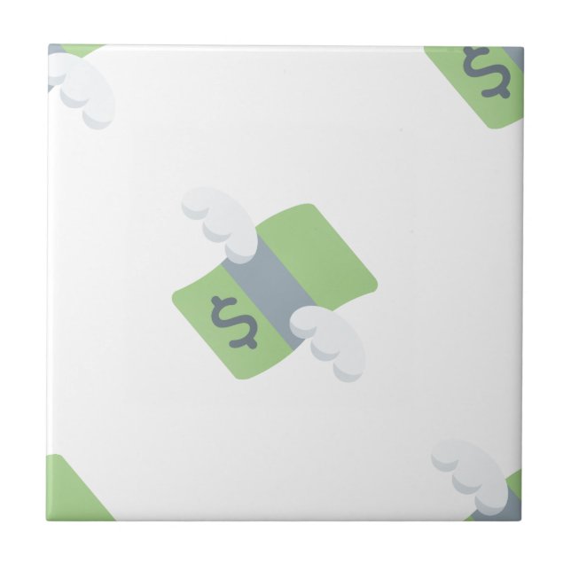 flying money emoji tile (Front)