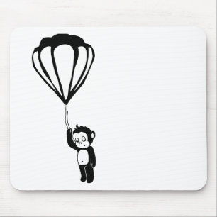 flying monkey : hot air balloon mouse pad