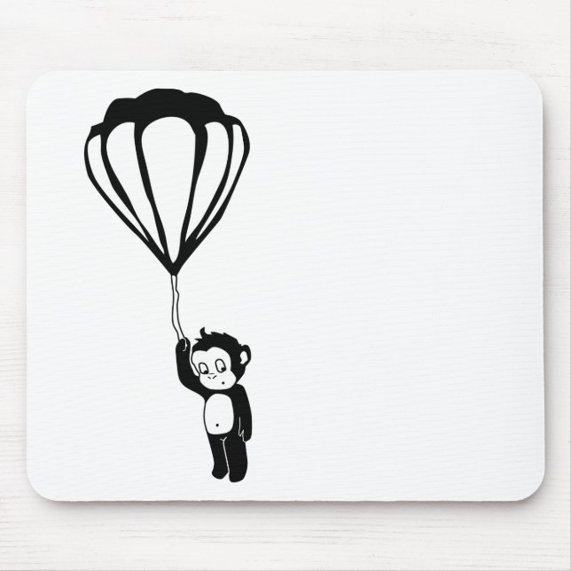 flying monkey : hot air balloon mouse pad (Front)