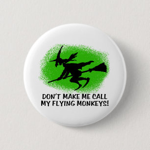 Flying Monkeys 6 Cm Round Badge