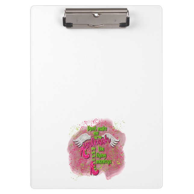 Flying Monkeys Clipboard (Front)