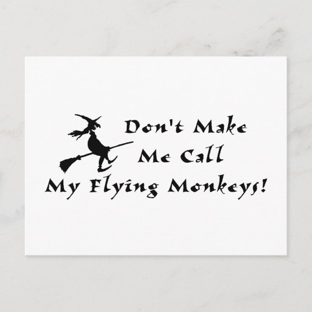 Flying Monkeys Postcard (Front)