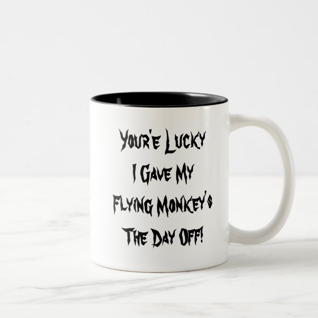 Flying Monkeys Two-Tone Coffee Mug (Right)