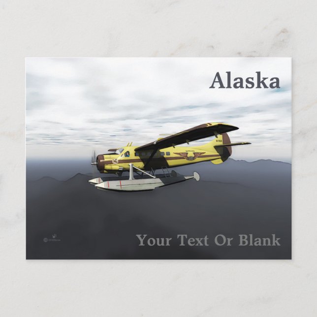 Flying Moose Aviation de Havilland DH3-C Otter Postcard (Front)