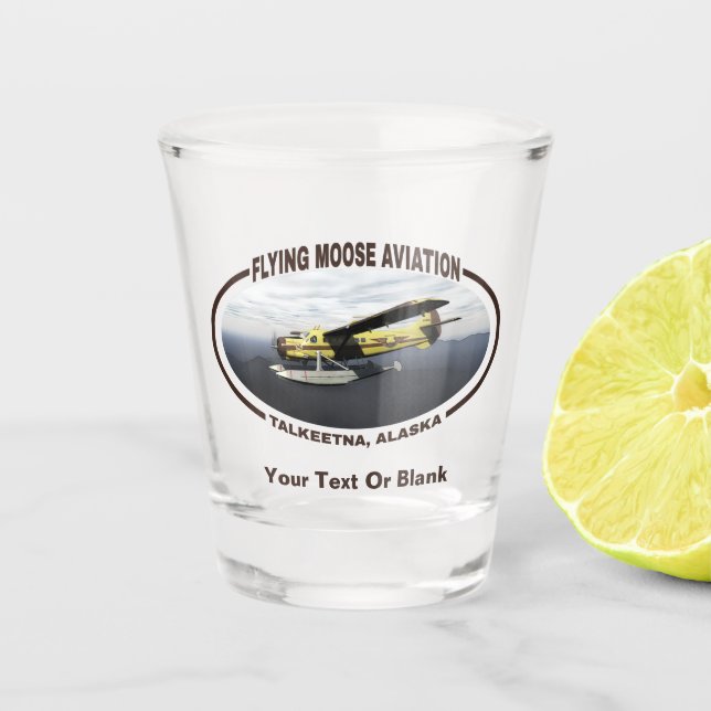 Flying Moose Aviation de Havilland DH3-C Otter Shot Glass (Front)