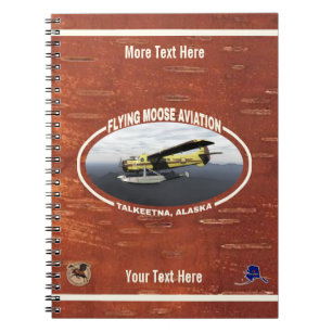 Flying Moose Aviation de Havilland DH3-C Otter Spiral Notebook