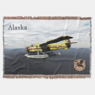 Flying Moose Aviation de Havilland DH3-C Otter Throw Blanket