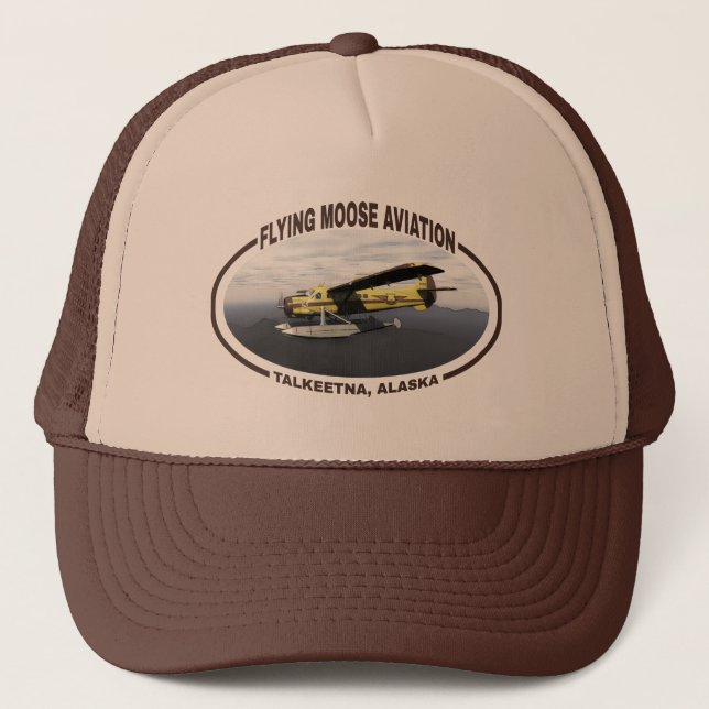 Flying Moose Aviation de Havilland DH3-C Otter Trucker Hat (Front)