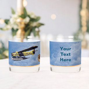 Flying Moose Aviation de Havilland Otter Whiskey Glass