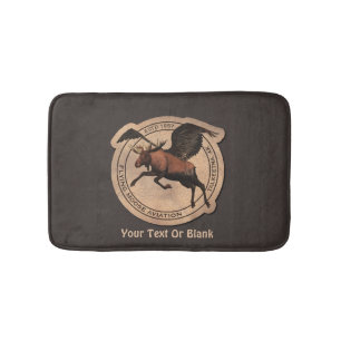 Flying Moose Aviation Patch Bath Mat