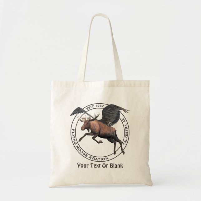 Flying Moose Aviation Tote Bag (Front)