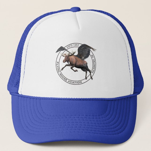 Flying Moose Aviation Trucker Hat (Front)