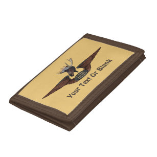 Flying Moose Bush Pilot Wings Tri-fold Wallet