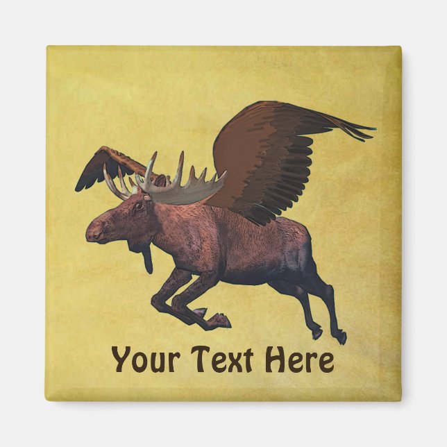 Flying Moose Magnet (Front)