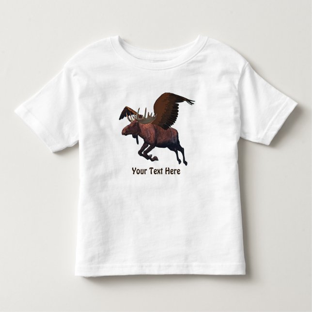 Flying Moose Toddler T-Shirt (Front)