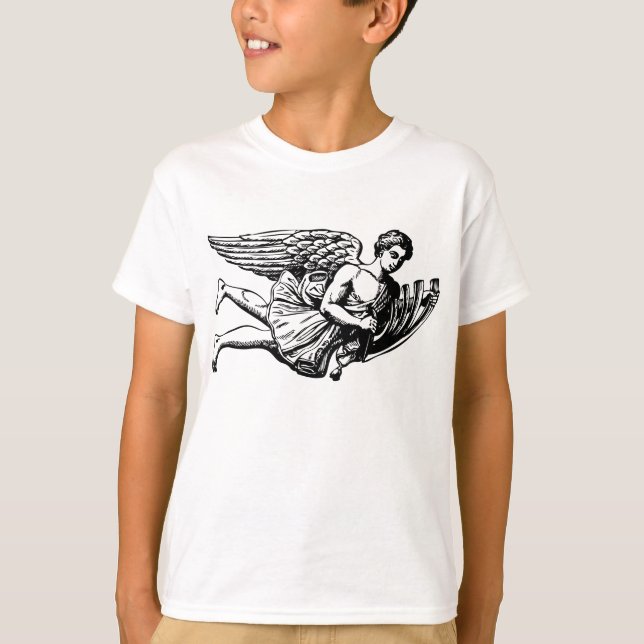Flying Musical Angel T-Shirt (Front)