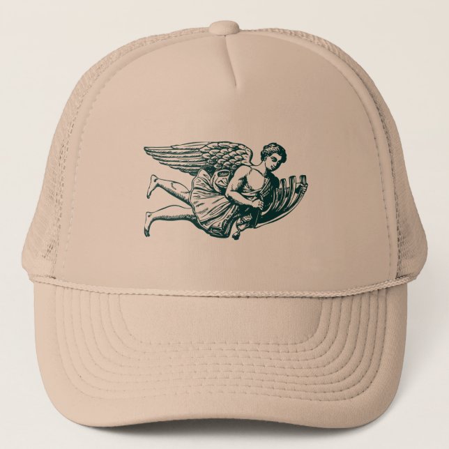 Flying Musical Angel Trucker Hat (Front)