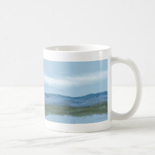 flying north original digital panorama coffee mug