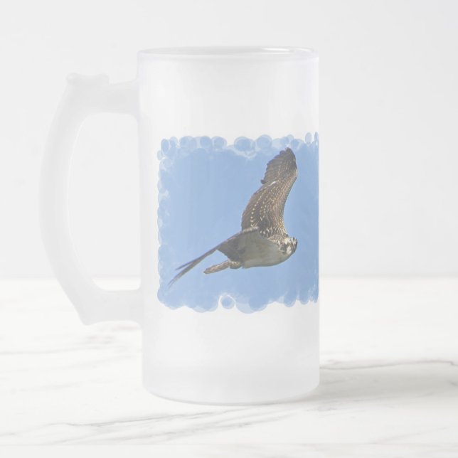 Flying Osprey Frosted Mug (Left)