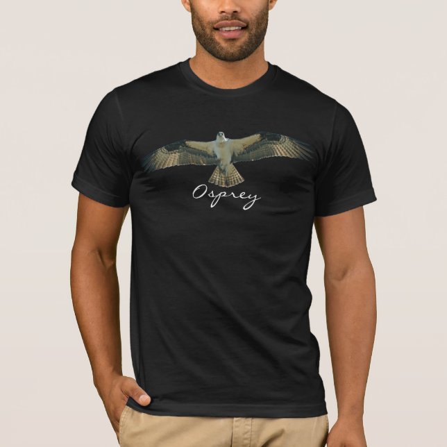 Flying Osprey Raptor Bird-lover T-Shirt (Front)