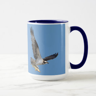 Flying Osprey & Walleye Wildlife Photography Mug