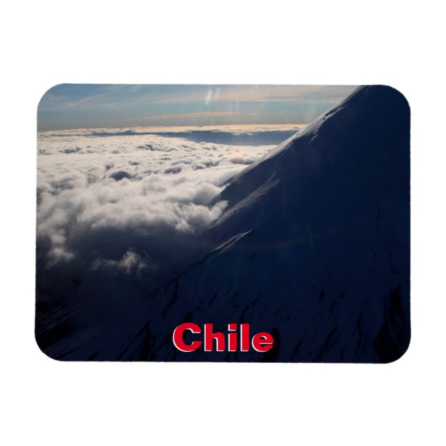 Flying over Osorno Volcano, Chile Magnet (Horizontal)