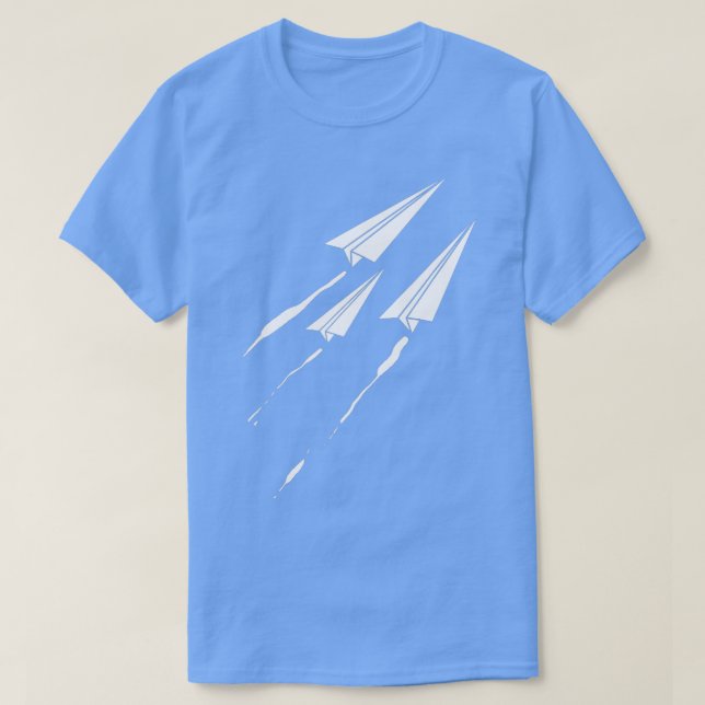 Flying Paper Aeroplane For Kids Origami  T-Shirt (Design Front)