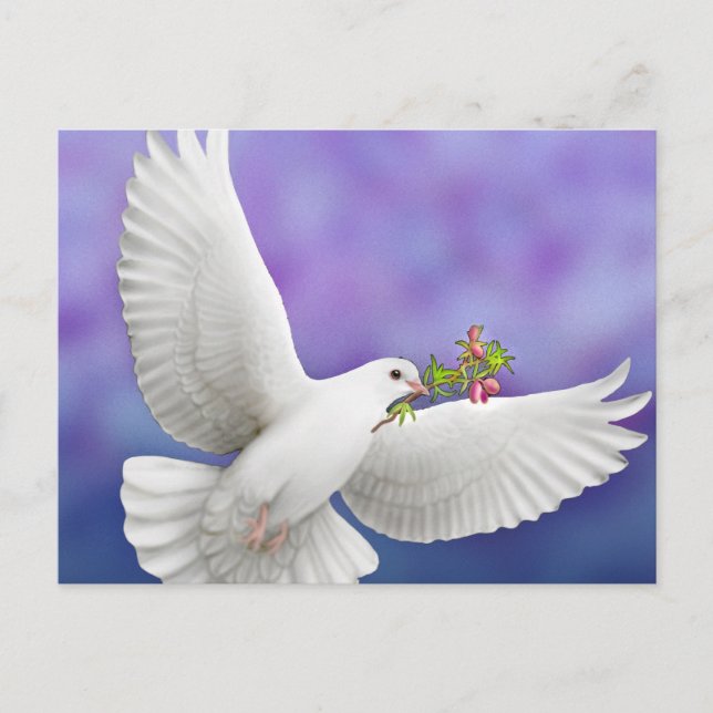 Flying Peace Dove Card (Front)