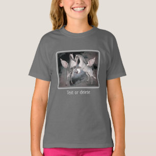 Flying Pegasus Horses Fantasy Art Personalised T-Shirt