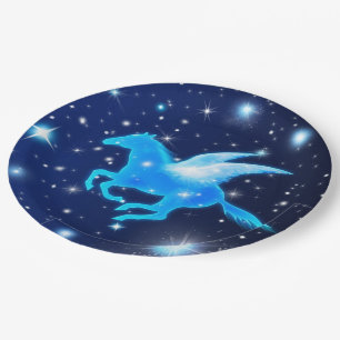 Flying Pegasus Paper Plate