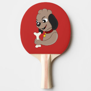 Flying penguin cartoon ping pong paddle