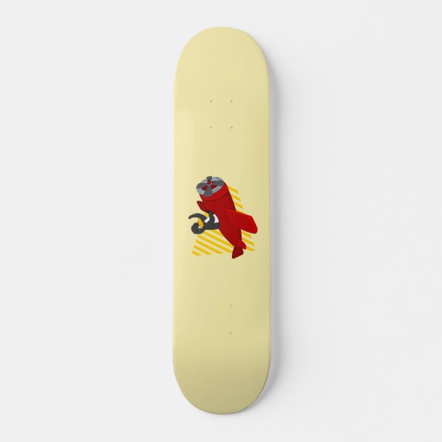 Flying penguin cartoon skateboard (Front)