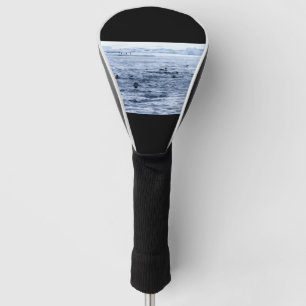 Flying penguin golf head cover