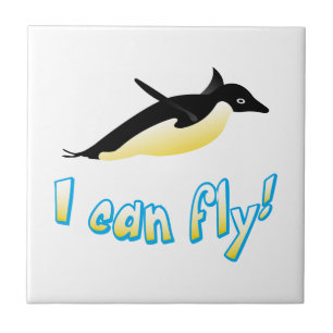 Flying penguin tile
